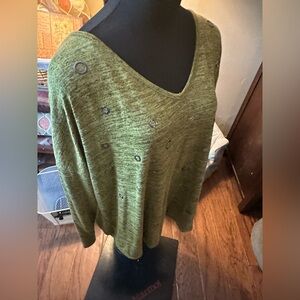 Olive Green Women's Sweater made by Thomas and Olivia